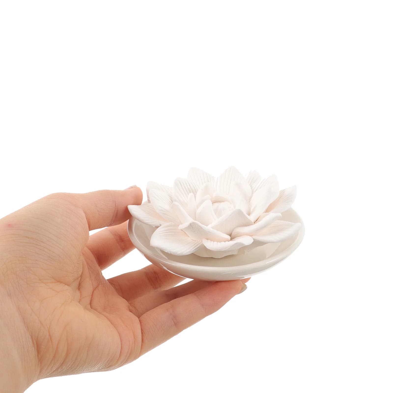 Mini Diffuseur d'Huile Essentielle en Pierre, Diffuseur de Fleurs Passif, Aromathérapie, Diffuseur de Bureau