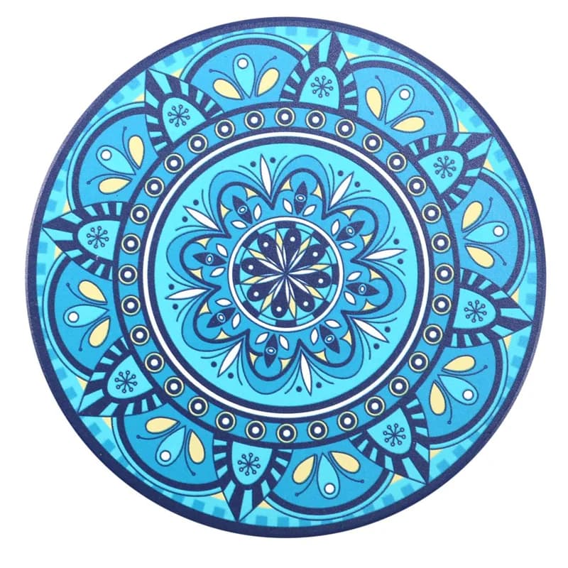 RALCA-dessous de verre pour boissons, lot de 32 sous-verres en pierre absorbant pour table en bois, sous-verres Mandala avec bas