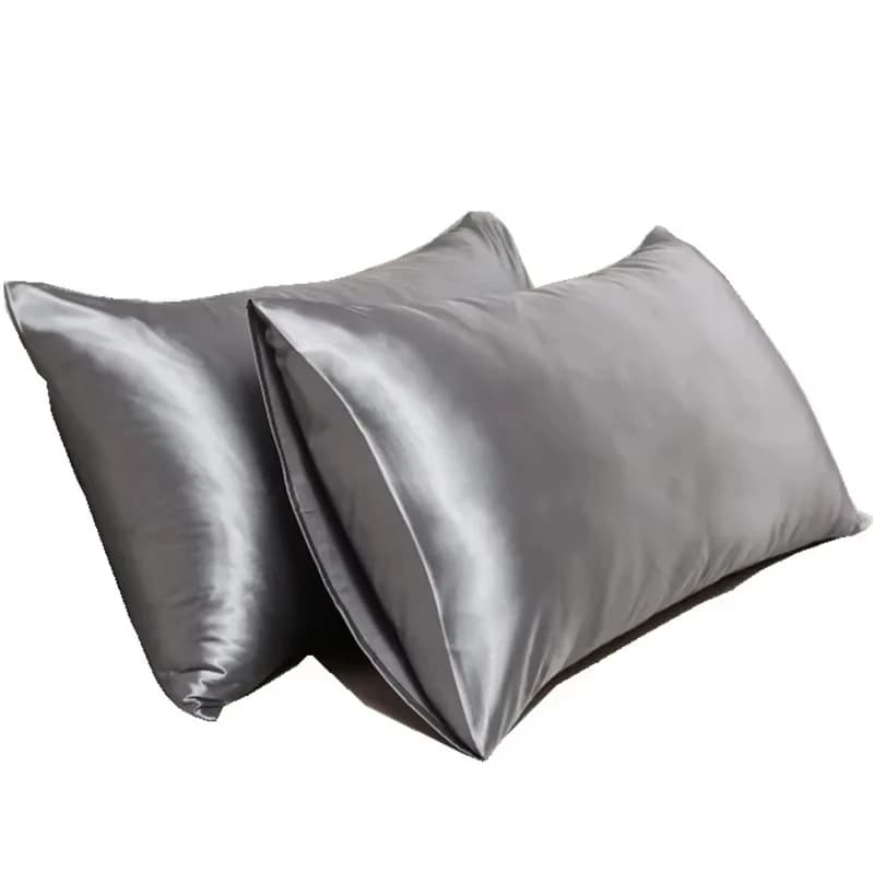 Taie d'oreiller en satin soyeux