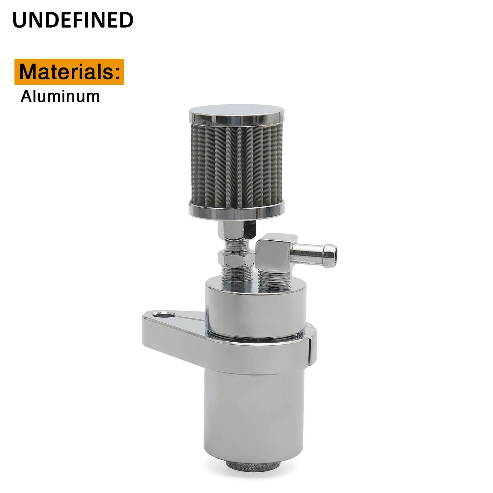 Collecteur de reniflard d'huile moteur de moto, pour Harley indien BMW modèles 40-0568 aluminium noir chromé