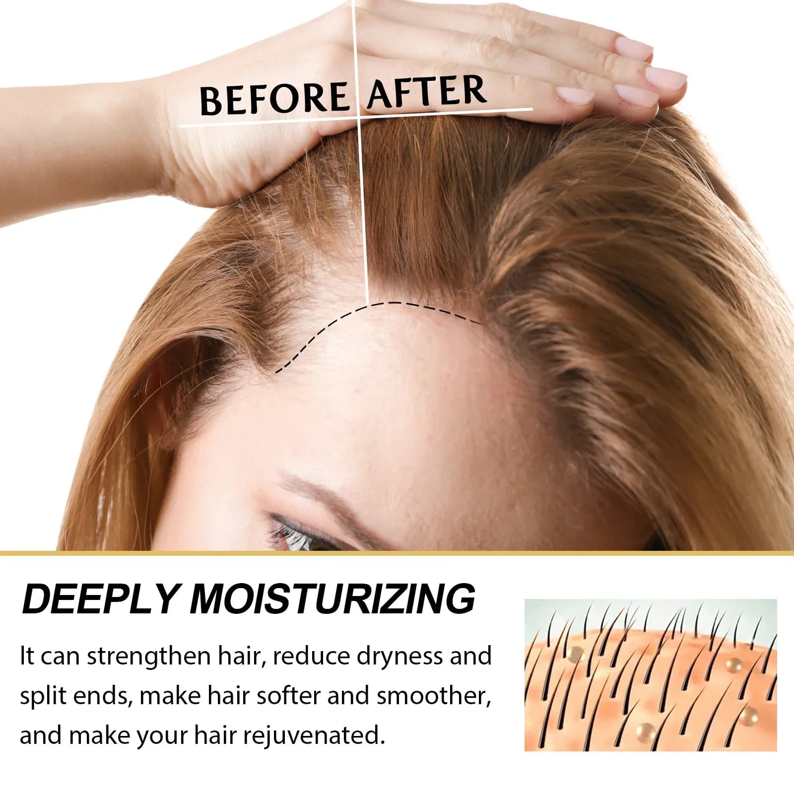 EELBath-E-Huile essentielle pour la croissance des cheveux, traitement nourrissant du cuir chevelu, anti-chute de cheveux, huile de ricin, sérum de beauté et de santé, réparation des cheveux abîmés