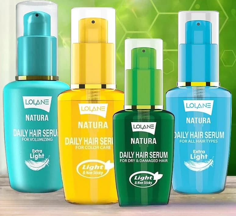 Huile capillaire thaïlandaise LOLANE 50 ml, soin sans rinçage à l'huile d'olive et à l'acide hyaluronique, répare, lisse et dompte les frisottis, portable