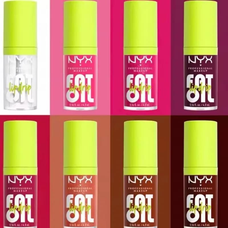 Rouge à lèvres liquide NYX Fat Oil, brillant à lèvres effet miroir durable, hydrate les lèvres, répare, brillant, nourrissant, huile à lèvres cosmétique