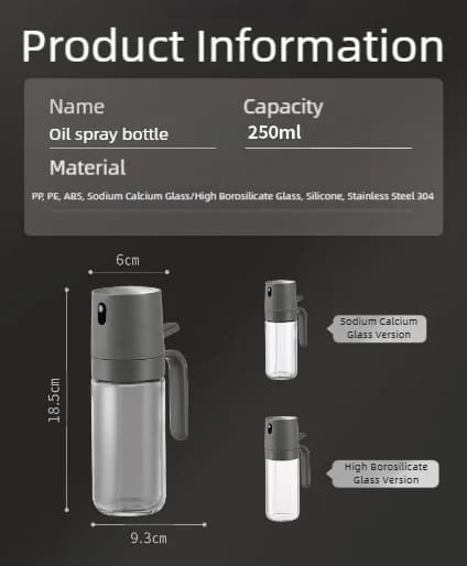 Pulvérisateur d'huile de 250ML