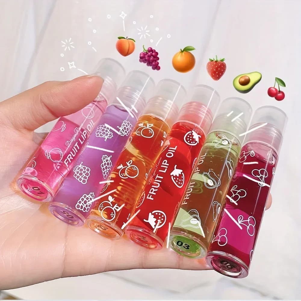 Baume à lèvres à bille aux fruits frais, maquillage hydratant, raisin clair, huile transparente, rouge à lèvres hydratant longue durée, brillant, cosmétiques