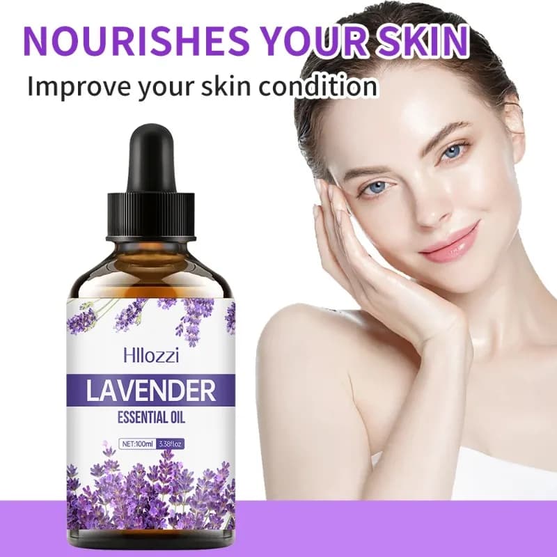 Huile essentielle de lavande |   Hydratant et nourrissant pour le visage et le corps, idéal pour le massage, parfum longue durée