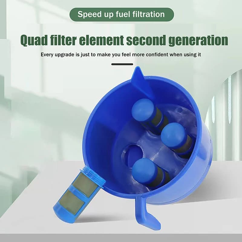 Séparateur d'huile et d'eau de type entonnoir avec quatre éléments filtrants
