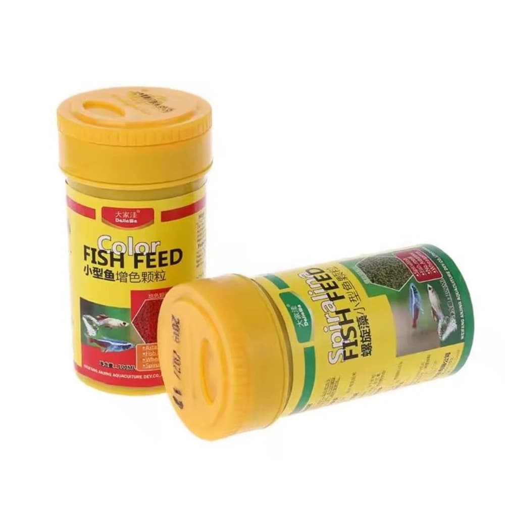 Granulés de nourriture pour poissons tropicaux, spiruline, 100ml, nourriture nutritive pour poissons d'aquarium, alimentation améliorée de la couleur, fournitures d'alimentation