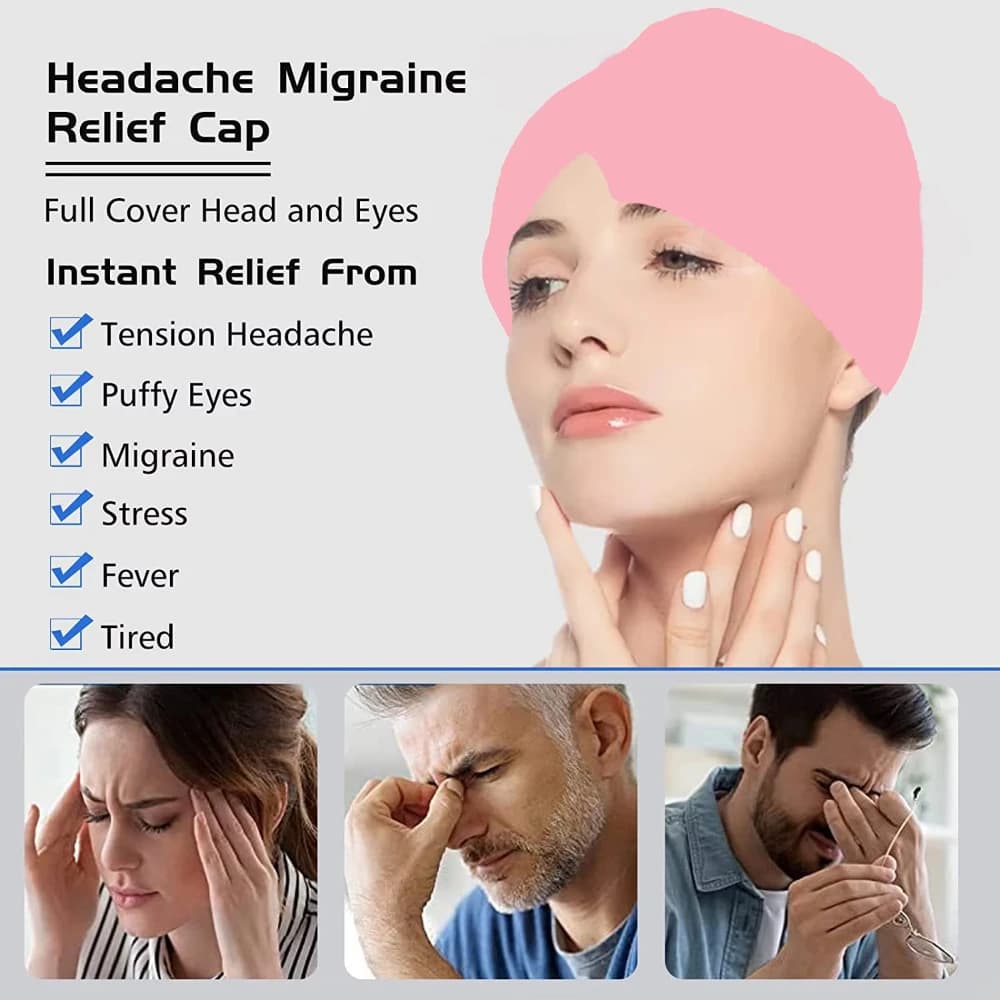 Bandeau de soulagement de la migraine en gel, couche unique, extensible, pour le froid et le chaud, pour soulager la douleur