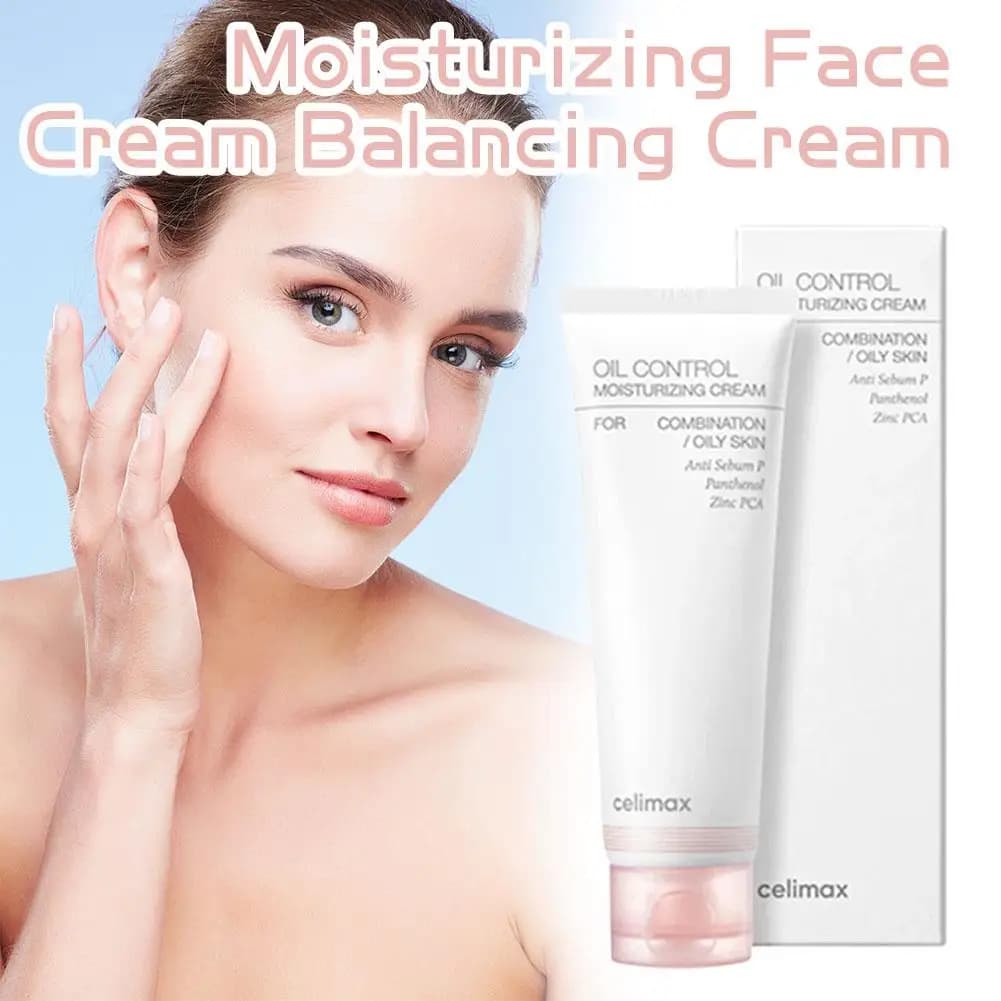 Celimax crème pour le visage contrôle de l'huile 80ml minimisant les pores hydratant équilibre hydratant combinaison peau grasse sensation fraîche soins de la peau