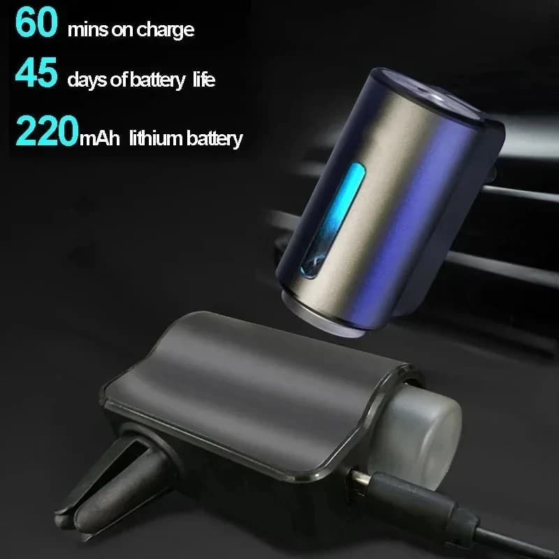 Désodorisant électrique pour voiture, diffuseur d'arôme automatique, ventilation de voiture, huile essentielle, humidificateur de brume, diffuseur de parfum, aromathérapie