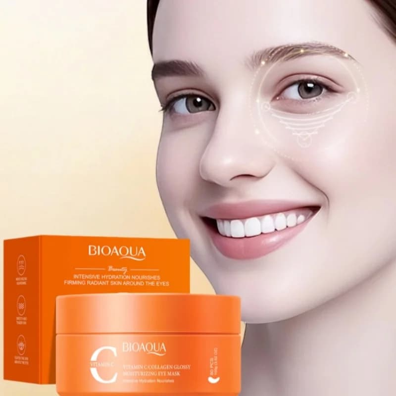 Masque pour les yeux hydratant au collagène et à la vitamine C
