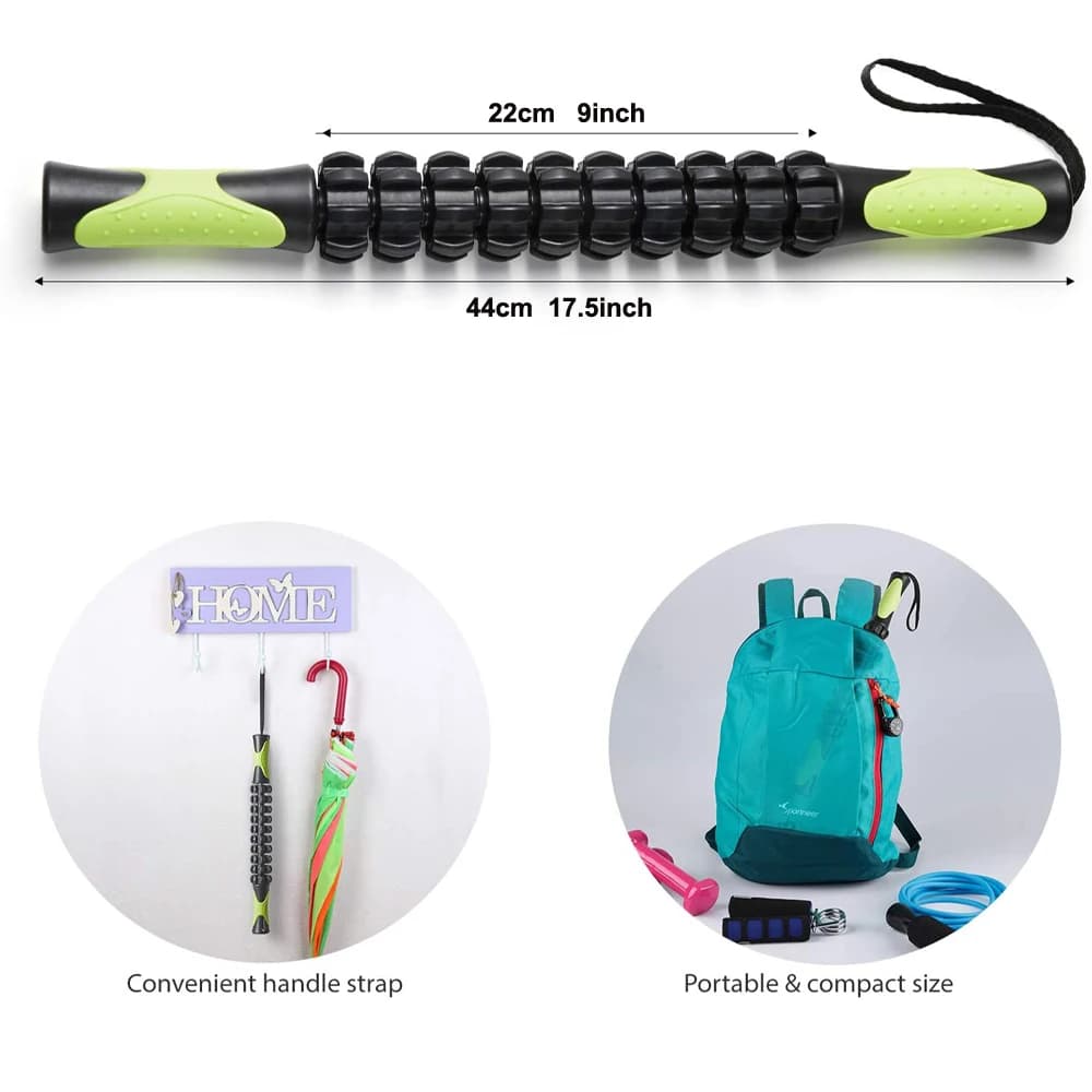 Bâton de rouleau musculaire pour athlètes, outils de bâtons de Massage corporel, pour soulager les douleurs musculaires, les crampes, aide à la récupération des jambes et du dos