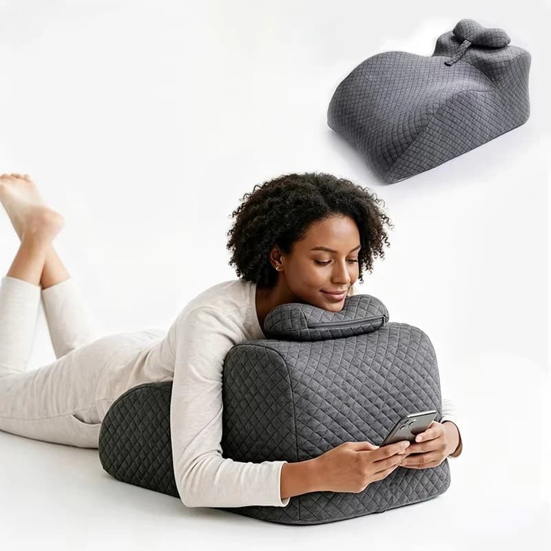 Oreiller Confortable pour un Sommeil Profond et Apaisant, Anti-Bruit, Remplissage en Mousse à Mémoire de Forme, Idéal pour la Chambre à Coucher