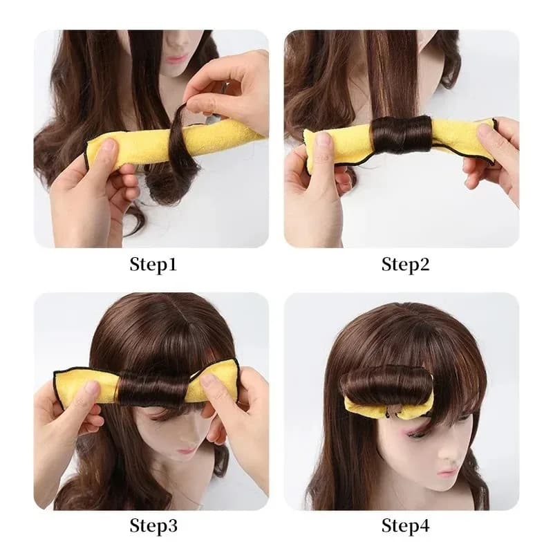 Bigoudis sans chaleur pour boucles paresseuses avec crochet