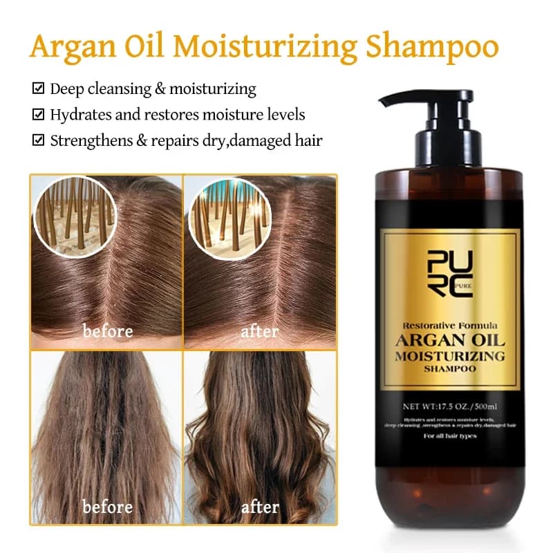 Shampoing à l'huile d'argan marocain