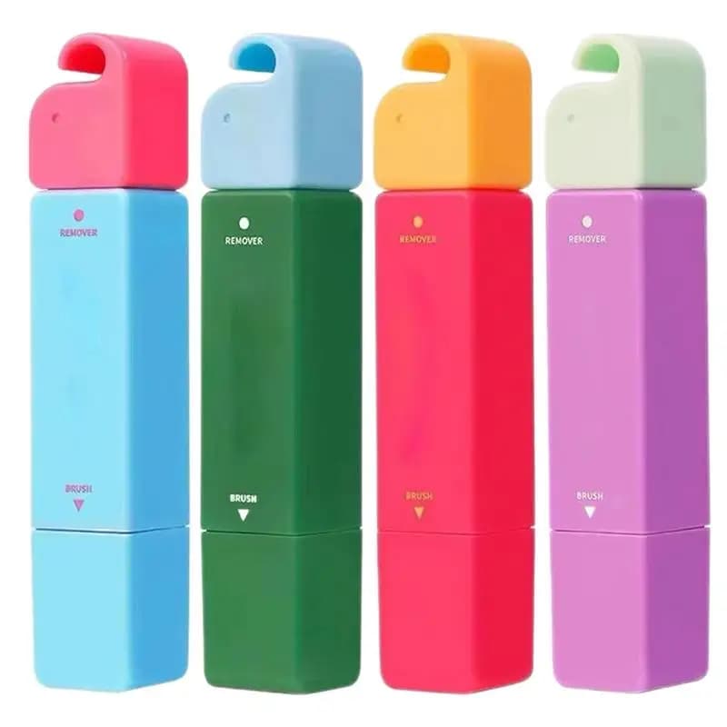 Stylo dissolvant de taches pour vêtements blancs, 12ML, solide, Portable, sans eau, huile, dissolvant de taches pour lessive, sans lavage, stylo de blanchiment à Double tête