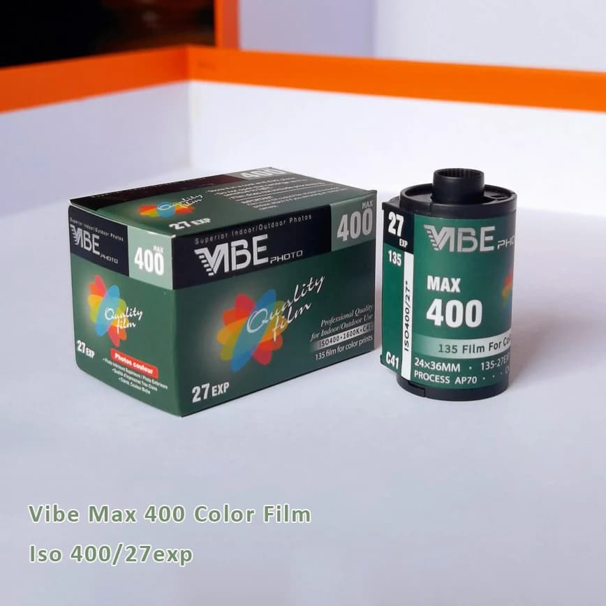 1 rouleau/5 rouleau/6 rouleau/10 rouleau VIBE Max 400 film couleur ISO 400 135 film négatif 27EXP/rouleau pour appareil photo à Film VIBE 501F et 135 caméra