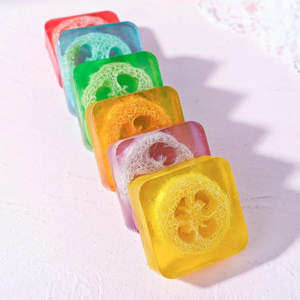 Savon aux huiles essentielles de Rose luffa, savon pour femmes au parfum Floral, savon fait main pour nettoyage et bain en profondeur