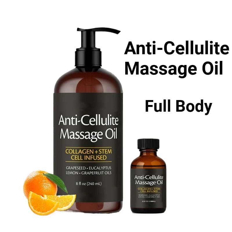 Huile de massage corporel anti-cellulite 240/100ml, aromathérapie naturelle, huile essentielle relaxante et apaisante pour le soin de la peau, pour massage du corps entier