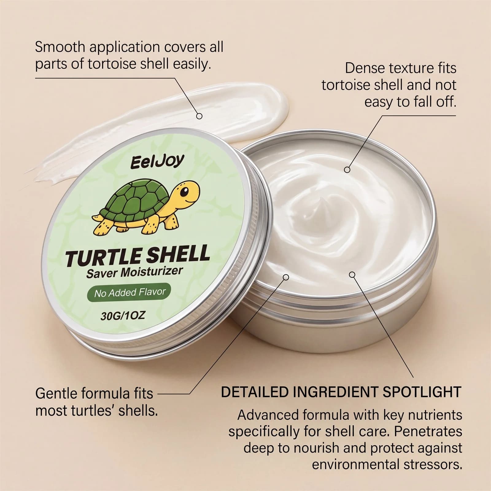 Huile de soin pour coquille de tortue