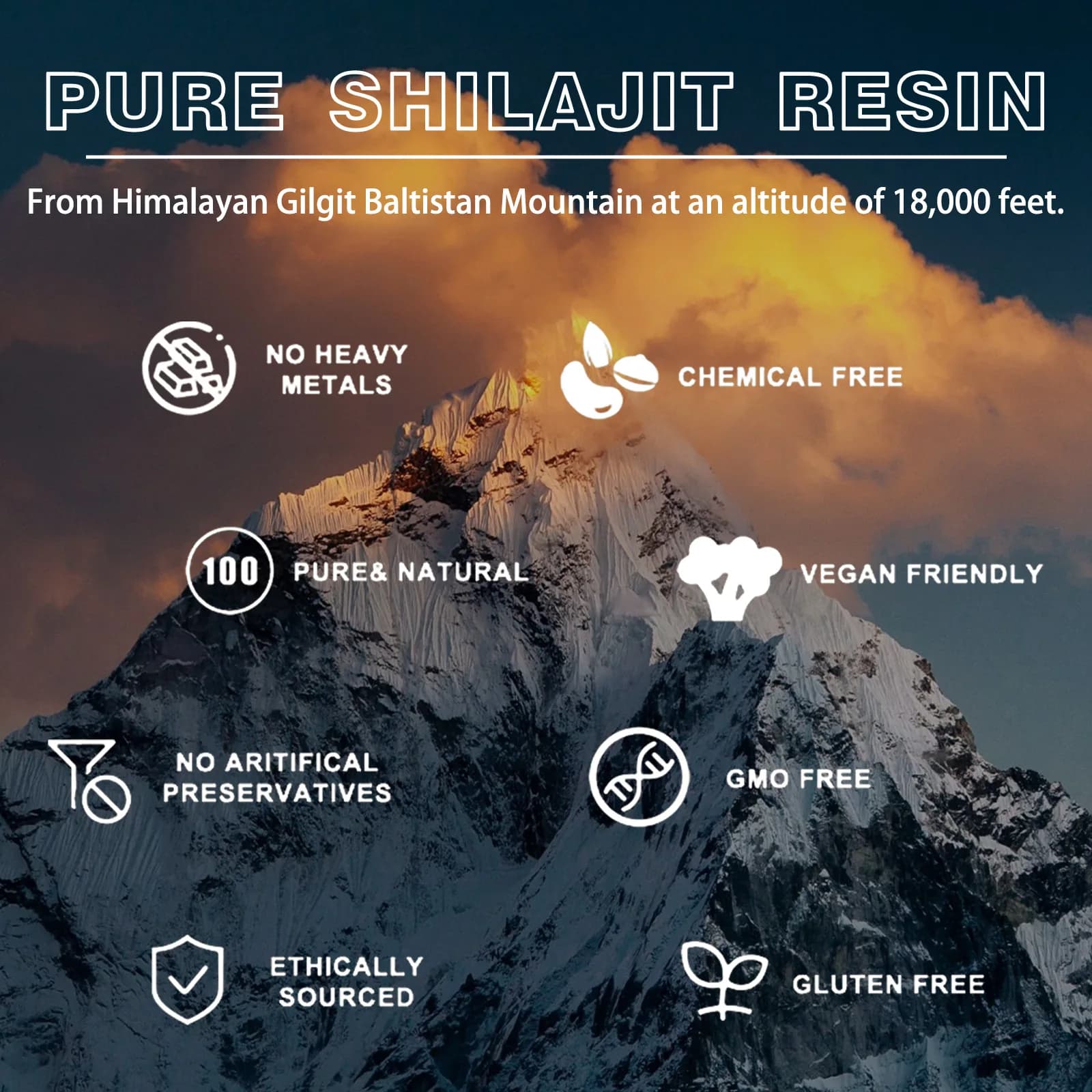 Shilajit-Acide Fulvique Naturel Himalaya