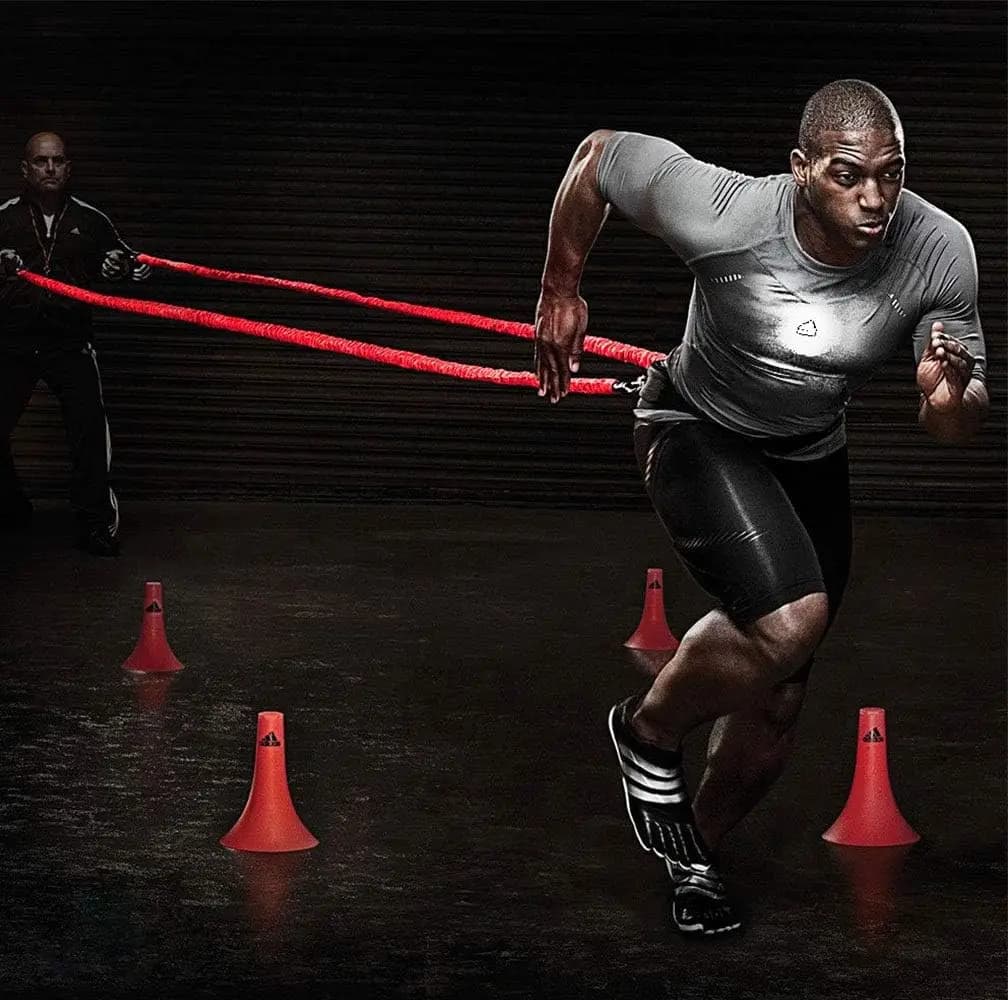 Corde d'entraînement de résistance 2/3M 50/80LB, corde de traction pour entraînement physique, équipement de Fitness Crossfit, surveillance de la vitesse et de la force
