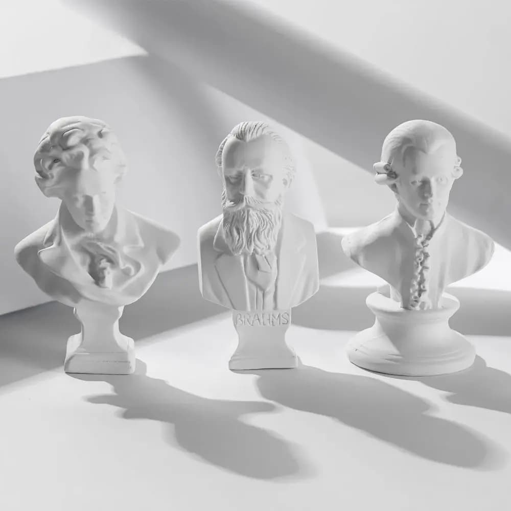 Mini figurine en plâtre pour la décoration intérieure, statue grecque Myenson, sculpture célèbre des célébrités, pratique du dessin, portraits de buste de gypse, nouveau
