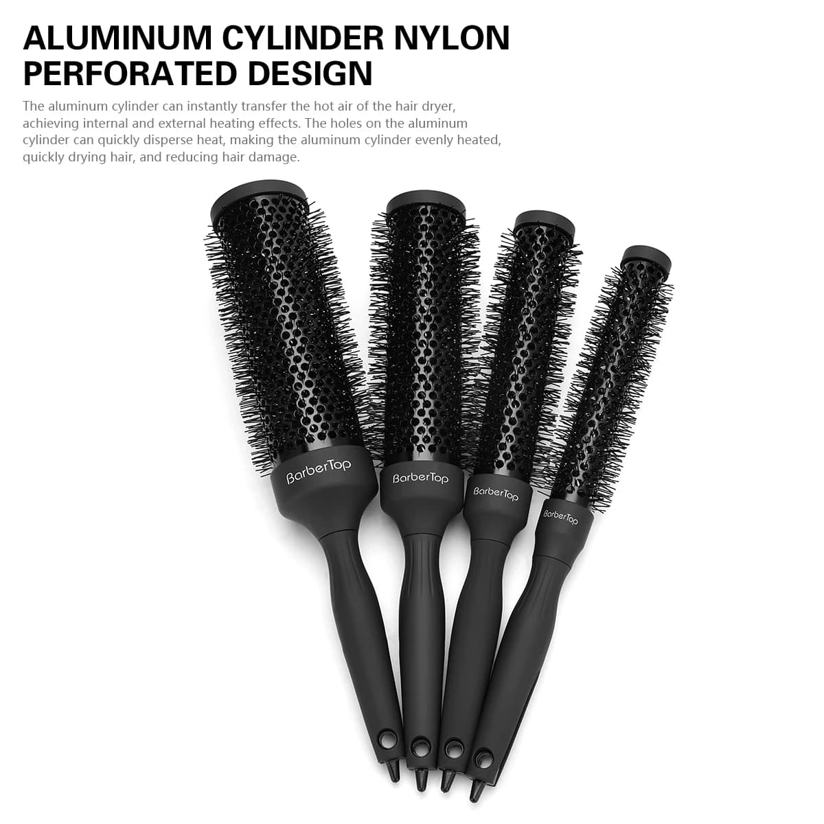 Brosse à cheveux extra longue 35 cm-outil de coiffure professionnel pour éruption, rouleau à cheveux volumateur, utilisation en salon résistante à la chaleur
