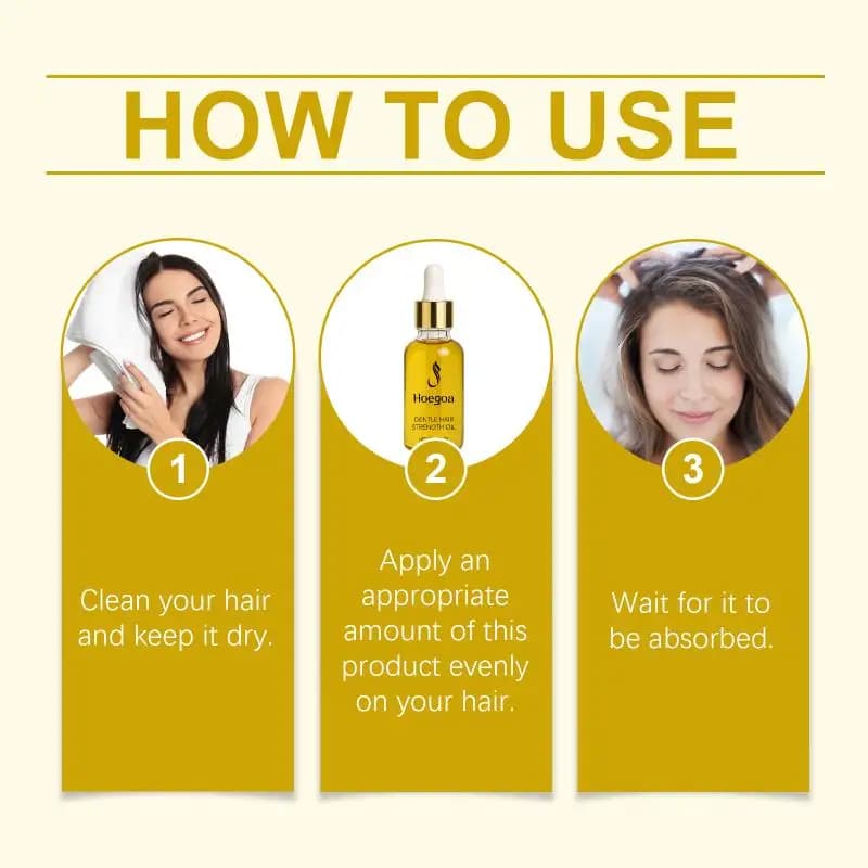 Huile essentielle Hoegoa pour les soins capillaires, nourrit le cuir chevelu, rend les cheveux lisses et est une huile essentielle hydratante pour les soins capillaires.