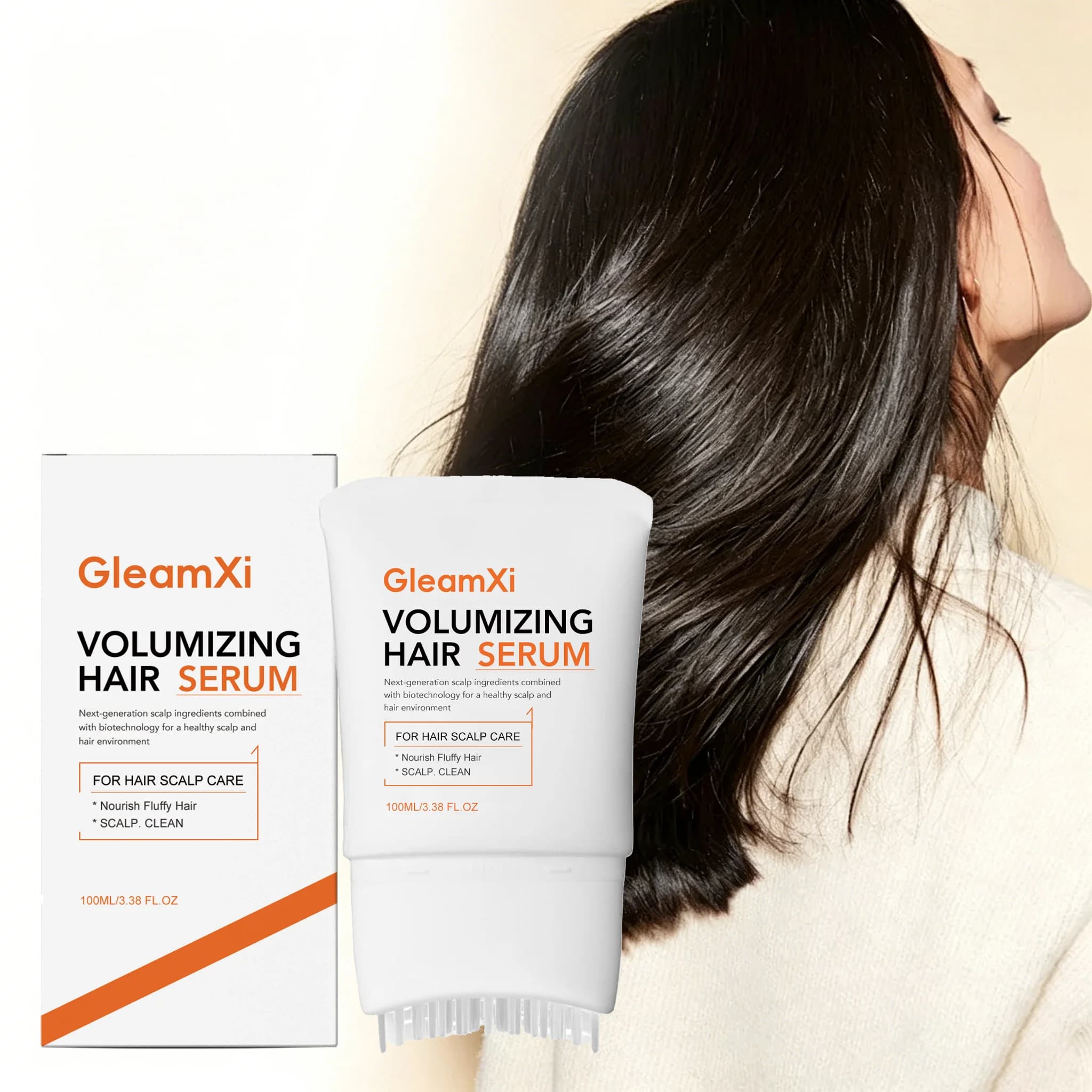 Sérum volumisant pour cheveux secs et abîmés, nourrit en profondeur les racines des cheveux, renforce le cuir chevelu, lisse, donne brillance, rafraîchit, huile réparatrice pour cheveux