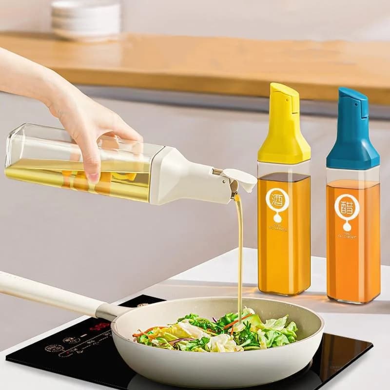 Bouteille d'huile en verre de 500ml