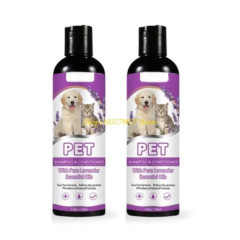 C4DF Lotion bain pour animaux compagnie sûre douce 100 pour les démangeaisons sensibles le shampooing peau