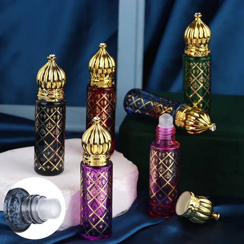 AfricRoller HI-Bouteille en Verre Portable de 8ml, Emballage Coloré, Mini Récipient d'Huile Essentielle, Flcopropriété de sexuellement pour Mélange