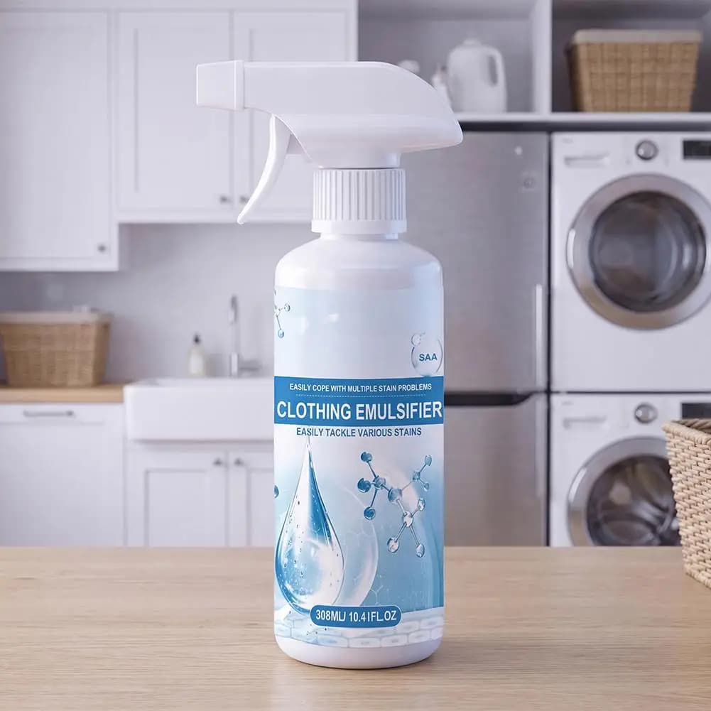 Spray détachant 300 ml, émulsifiant non ionique, détergent puissant pour la décontamination, taches d'huile de cuisine, taches de sang, etc.
