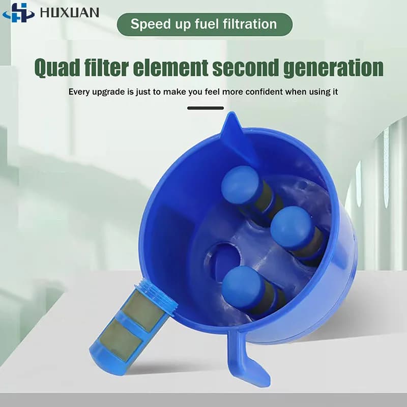 Séparateur d'huile et d'eau de type entonnoir avec quatre éléments filtrants