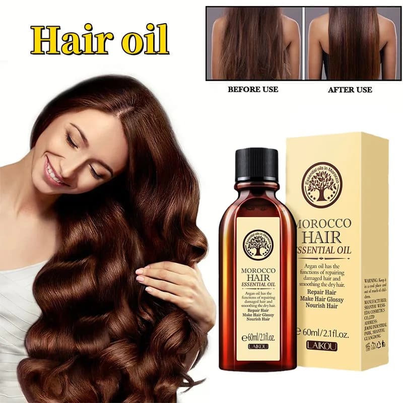 Laikou huile essentielle d'argan pour cheveux