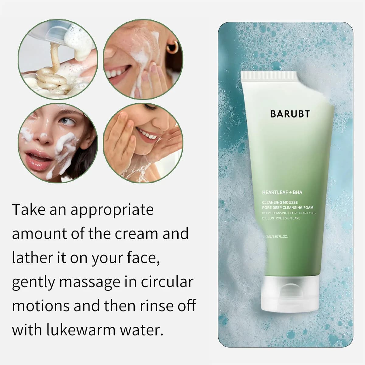 Quercetin pores mousse nettoyante en profondeur double nettoyage