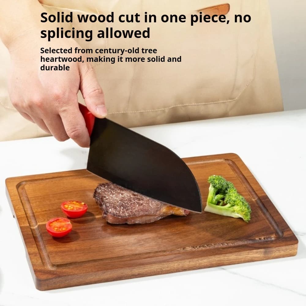 Planches à découper le bois planche à charcuterie en bois Double face viande légumes planches Pizza pain servant planche accessoires de cuisine