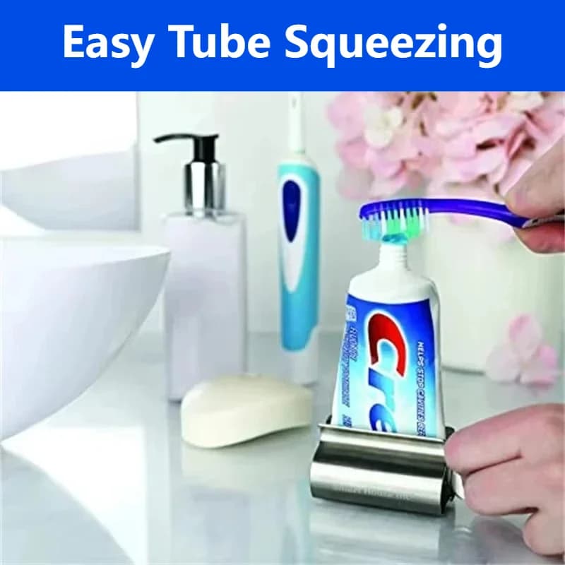 Distributeur rotatif en acier inoxydable pour onguents, cosmétiques, accessoires de salle de bain, et presse-tube de dentifrice