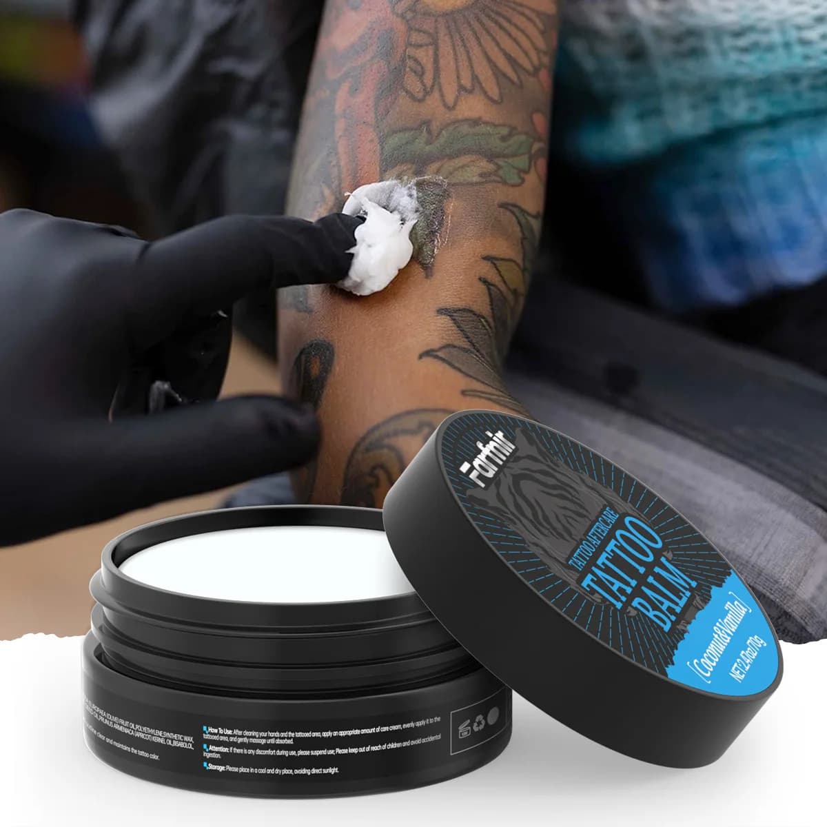 Baume pour tatouage Doux et hydratant, apaise la peau tatouée, essentiel pour l'entretien des tatouages, garde les couleurs des tatouages éclatantes