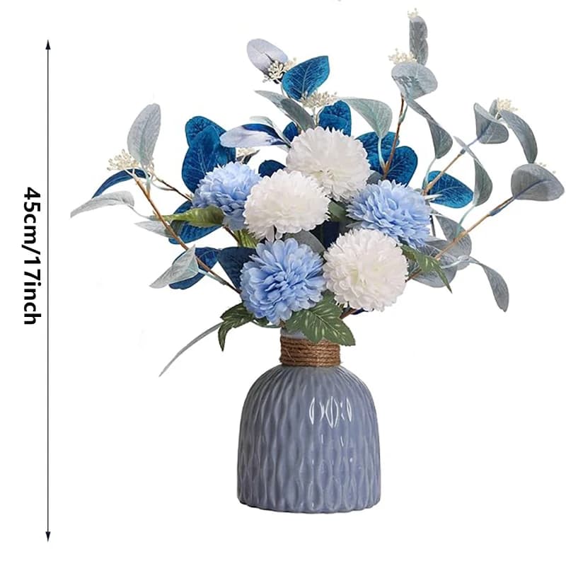 Bouquet de fleurs artificielles d'eucalyptus 45cm