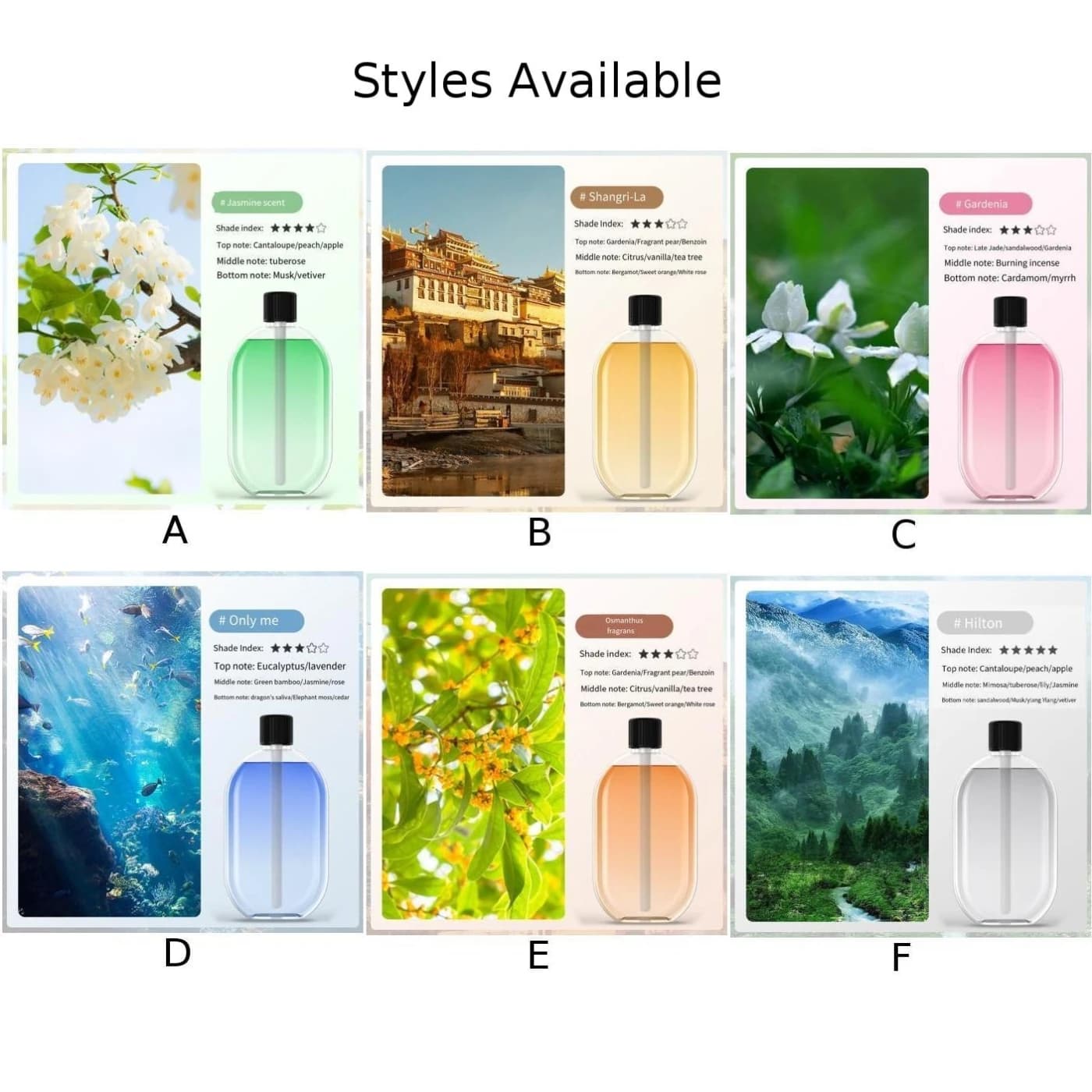 Huile essentielle d'aromathérapie, extrait de plante, parfum naturel durable pour salle de fleurs, humidificateur d'air, désodorisant, parfum automobile, 40ml