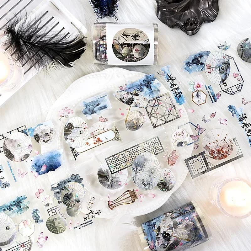 Ruban de masquage esthétique Kawaii Washi pour scrapbooking