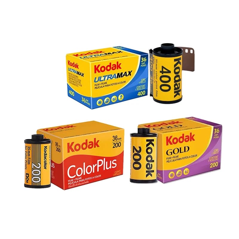 KODAK-Rouleaux de film d'impression, TurnPlus 200, UltraMax 400, Gold 200, 35mm, exposition 36 par rouleau, adapté pour appareil photo Kodak, M35, H35, 3 rouleaux