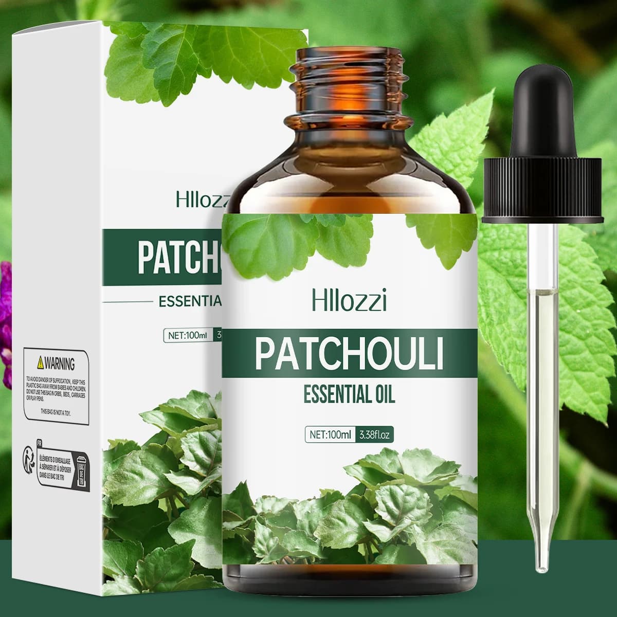 L'huile essentielle de patchouli convient au massage, à la douche, a un arôme spécial et est facile à transporter avec vous lors de voyager