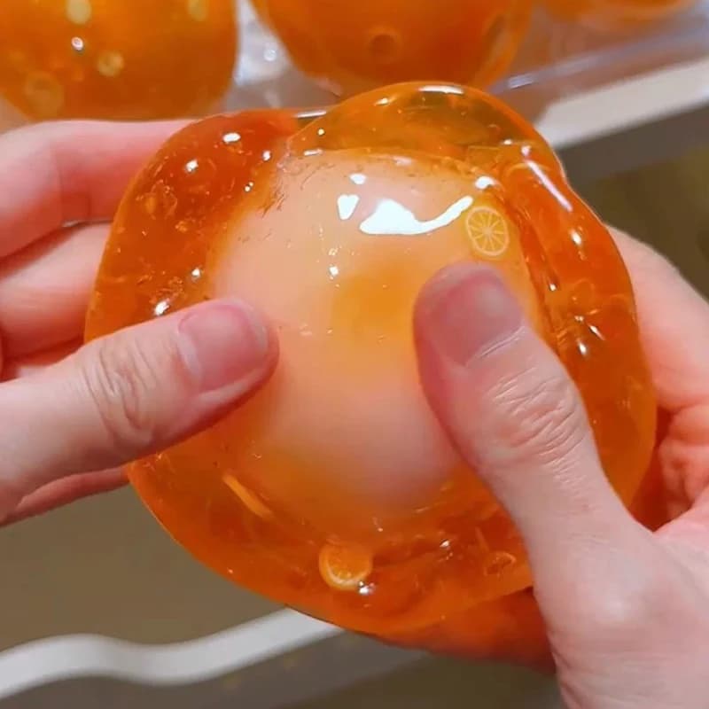 Balle Mochi Croustillante Anti-stress à Expansion Lente, Jouet Sensoriel Souple pour le Soulagement du Stress, Divertissement Quotidien, Cadeau de Fête