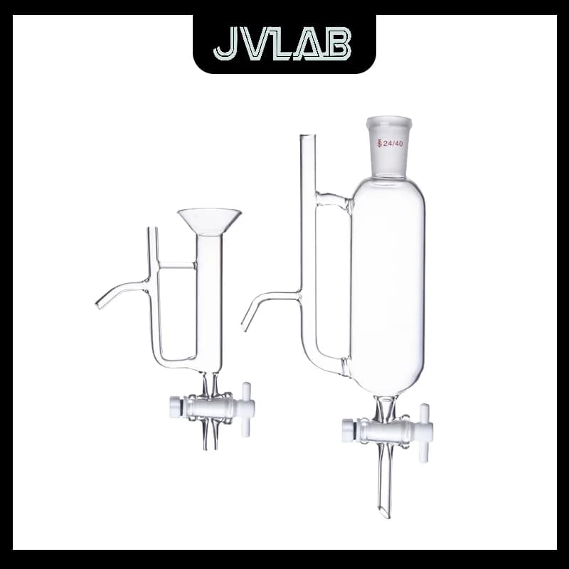 Séparateur d'hydrosol d'huile essentielle 25ml/250ml, entonnoir à Piston en PTFE, Purification de fractionation de précision à faible dose JVLAB