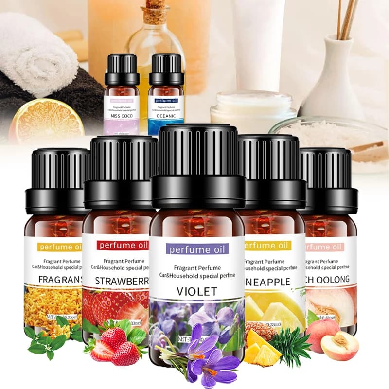 Huile essentielle végétale naturelle 10ml Eucalyptus Rose Freesia Gardenia vanille menthe poivrée 1 pièces huile essentielle d'arôme pour diffuseur
