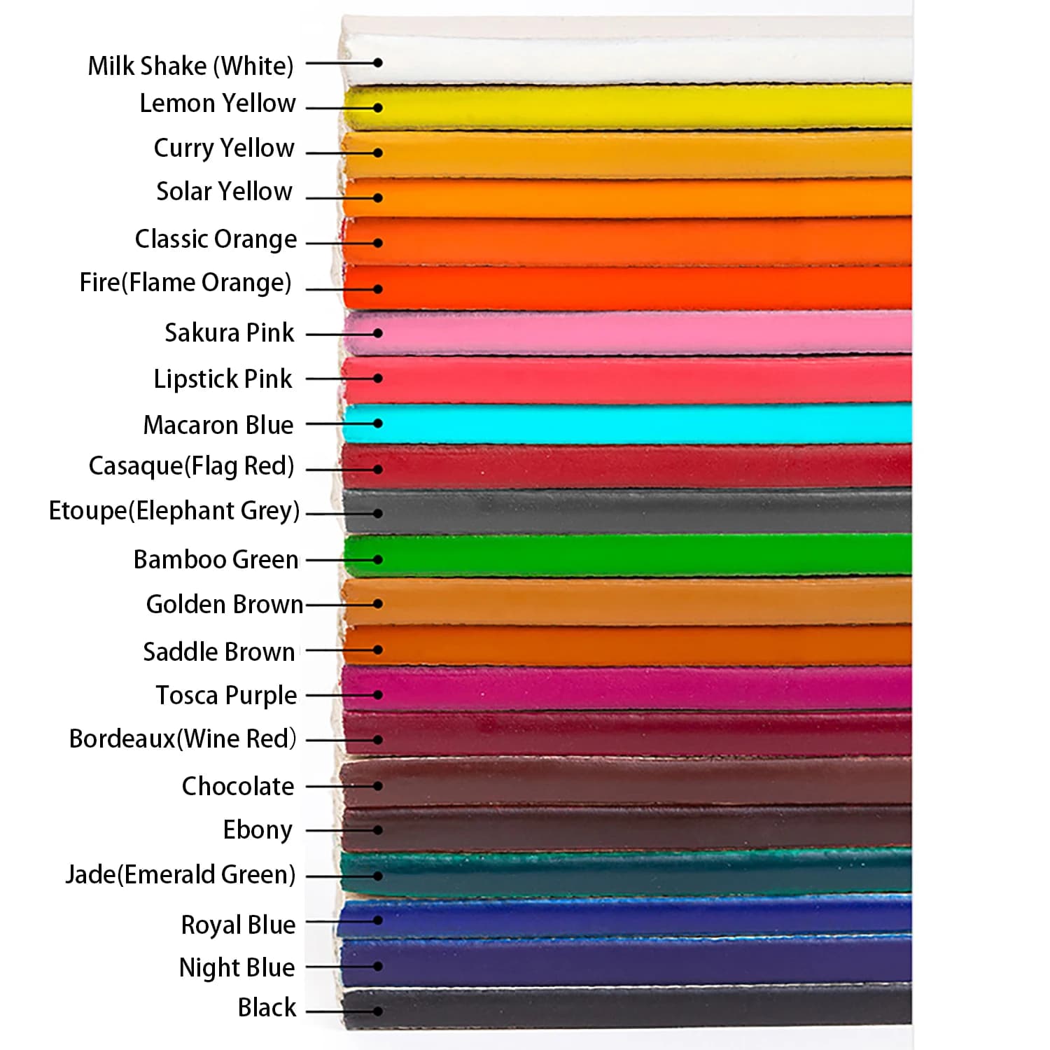 WUTA 30ml professionnel bord du cuir peinture huile colorant